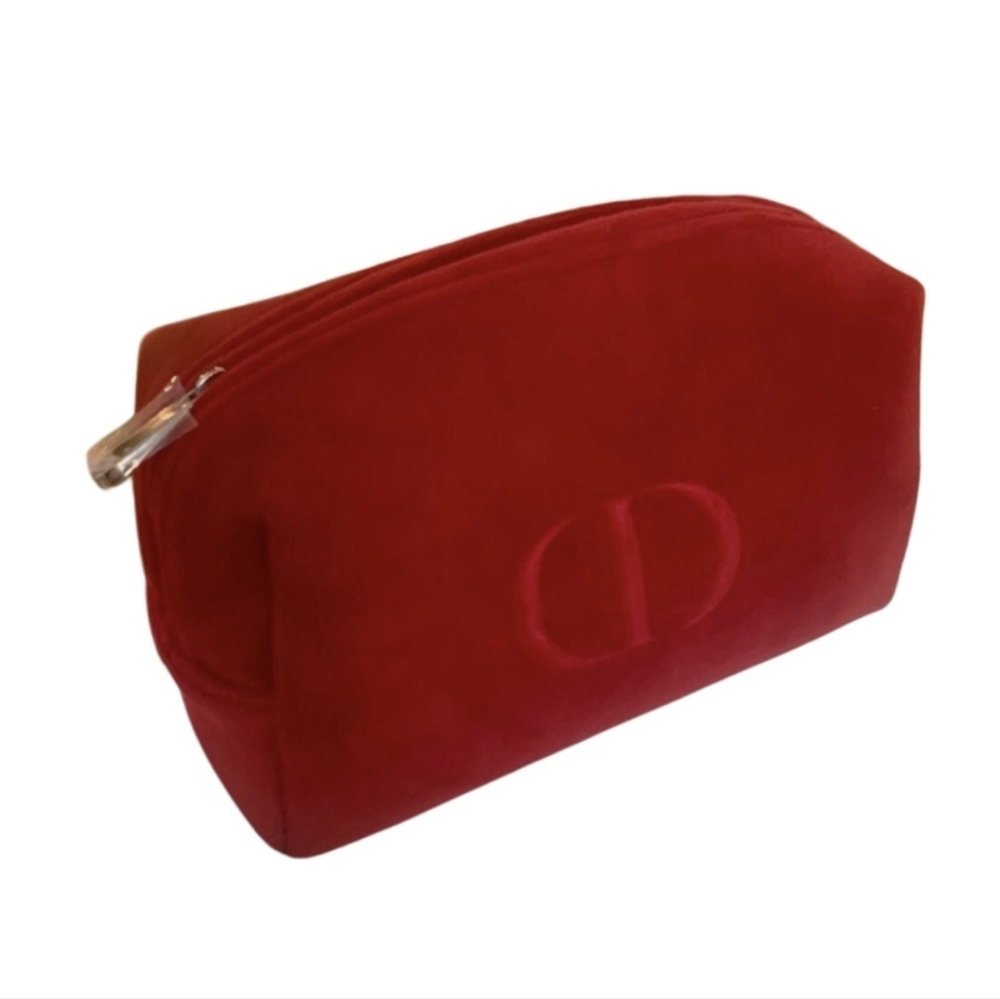 DIOR Red Cosmetic Makeup Toiletry Bag Box Pouch Travel 2024 Lunar New Year